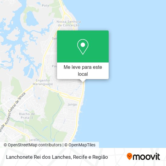 Lanchonete Rei dos Lanches mapa