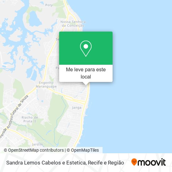 Sandra Lemos Cabelos e Estetica mapa