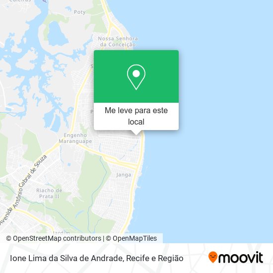 Ione Lima da Silva de Andrade mapa