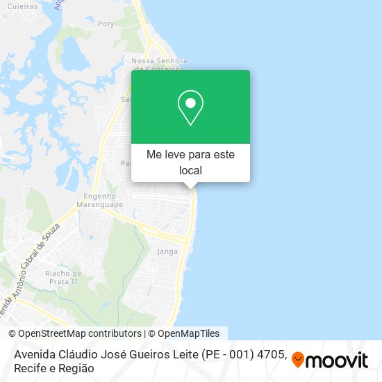 Avenida Cláudio José Gueiros Leite (PE - 001) 4705 mapa