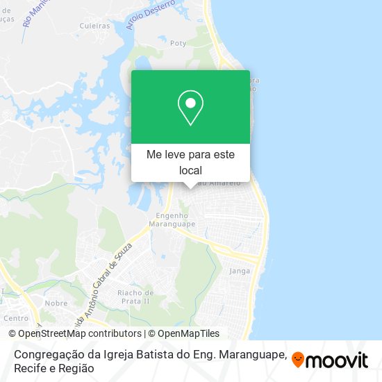 Congregação da Igreja Batista do Eng. Maranguape mapa