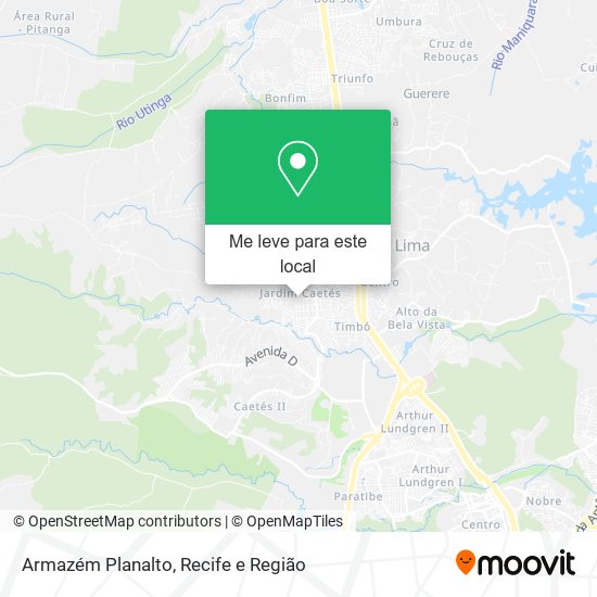 Armazém Planalto mapa