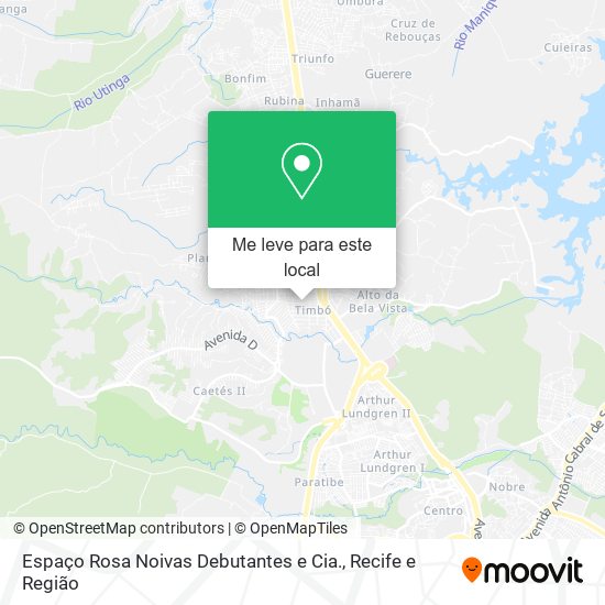 Espaço Rosa Noivas Debutantes e Cia. mapa