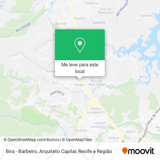 Bira - Barbeiro, Arquiteto Capilar mapa