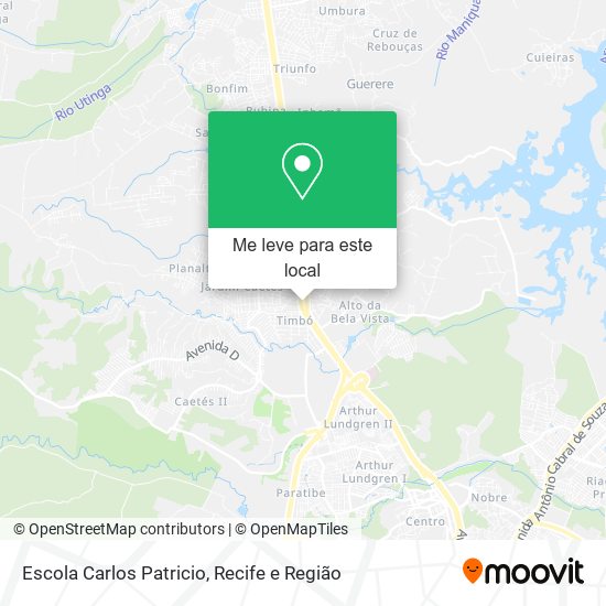 Escola Carlos Patricio mapa