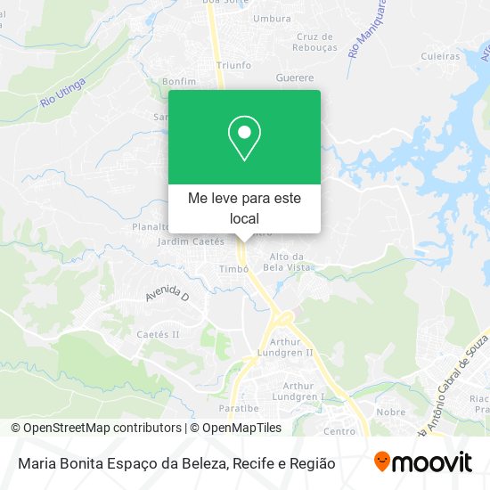 Maria Bonita Espaço da Beleza mapa