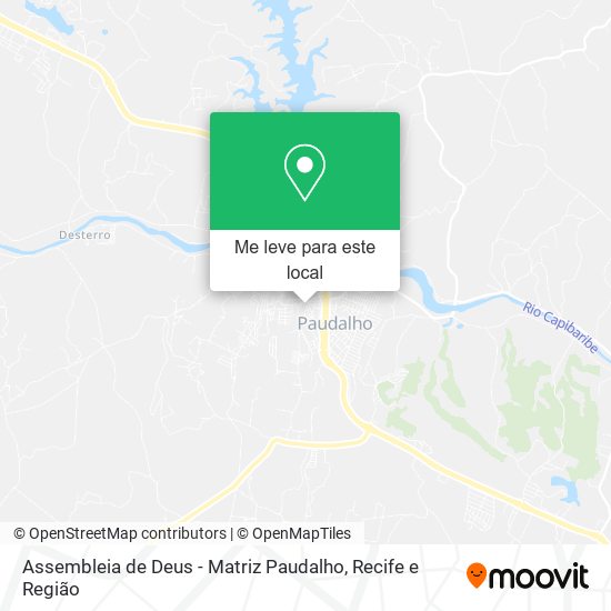 Assembleia de Deus - Matriz Paudalho mapa