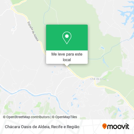 Chácara Oasis de Aldeia mapa