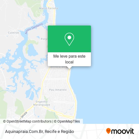 Aquinapraia.Com.Br mapa