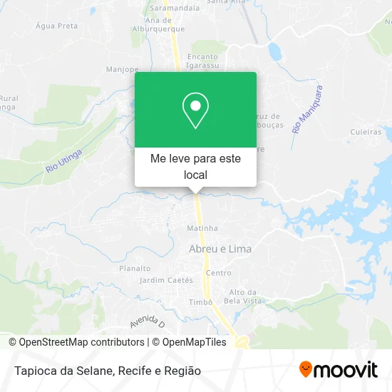 Tapioca da Selane mapa