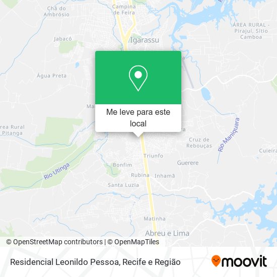 Residencial Leonildo Pessoa mapa