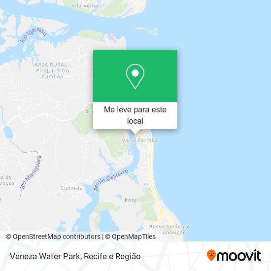 Veneza Water Park mapa