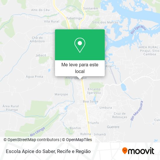 Escola Apice do Saber mapa