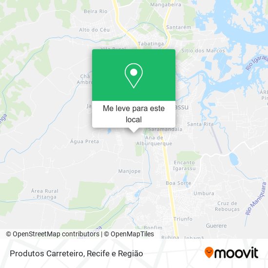 Produtos Carreteiro mapa