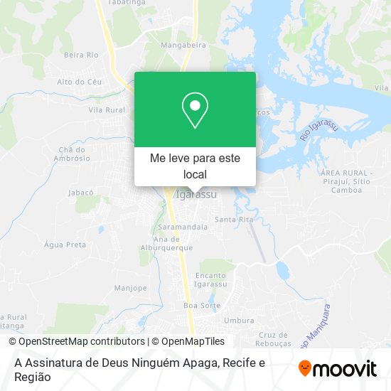 A Assinatura de Deus Ninguém Apaga mapa