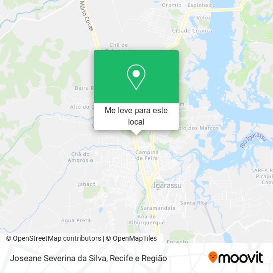 Joseane Severina da Silva mapa