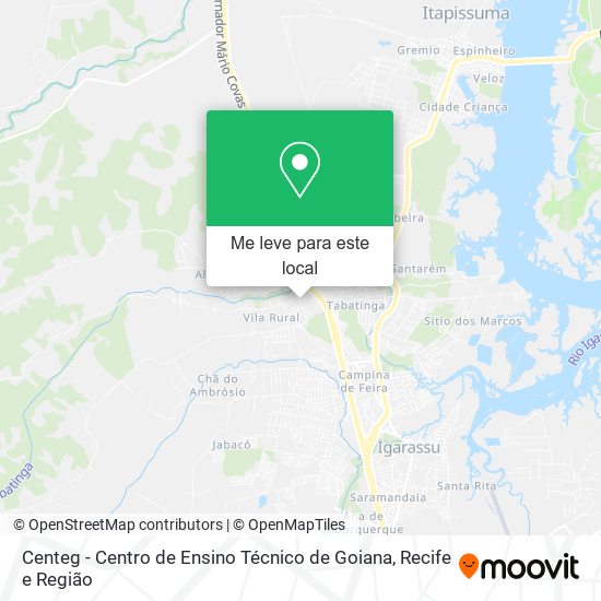 Centeg - Centro de Ensino Técnico de Goiana mapa