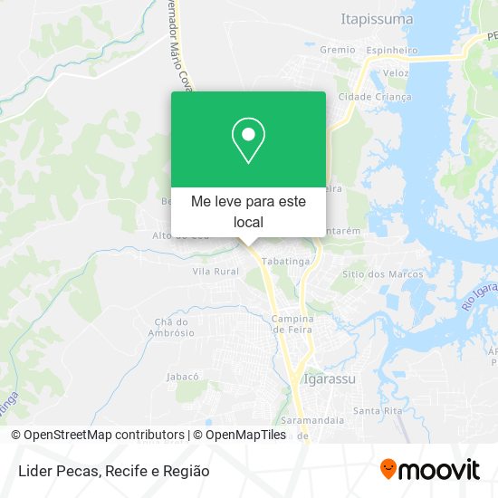 Lider Pecas mapa