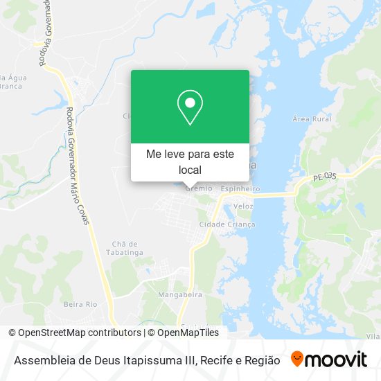 Assembleia de Deus Itapissuma III mapa