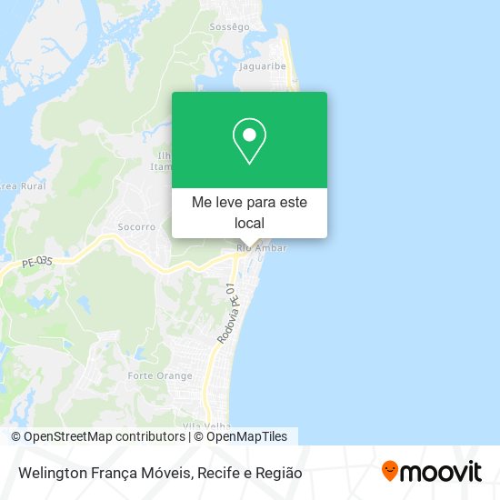 Welington França Móveis mapa