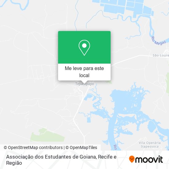 Associação dos Estudantes de Goiana mapa