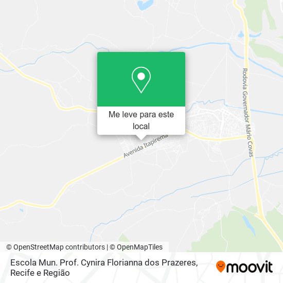 Escola Mun. Prof. Cynira Florianna dos Prazeres mapa