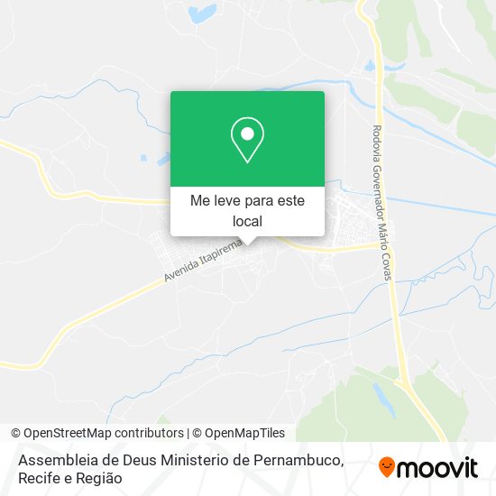 Assembleia de Deus Ministerio de Pernambuco mapa