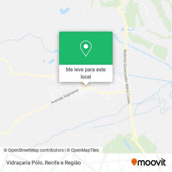 Vidraçaria Pólo mapa