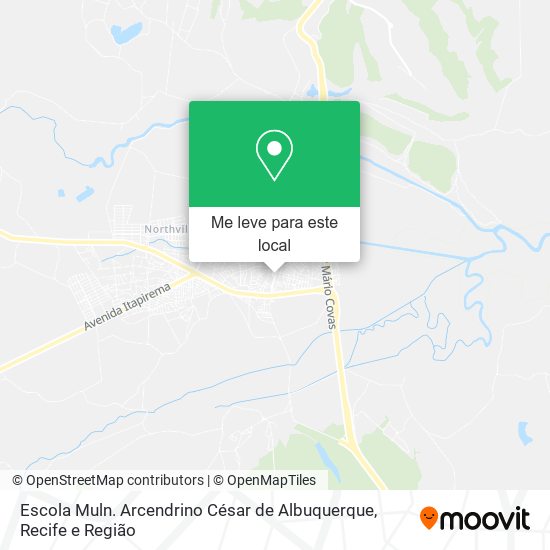 Escola Muln. Arcendrino César de Albuquerque mapa