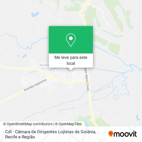 Cdl - Câmara de Dirigentes Lojistas de Goiânia mapa