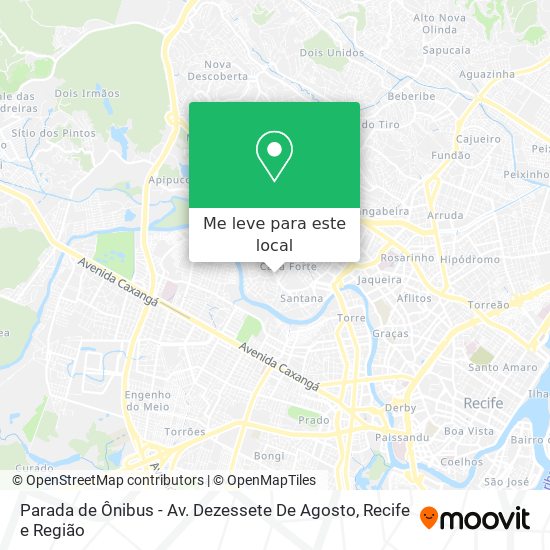 Parada de Ônibus - Av. Dezessete De Agosto mapa