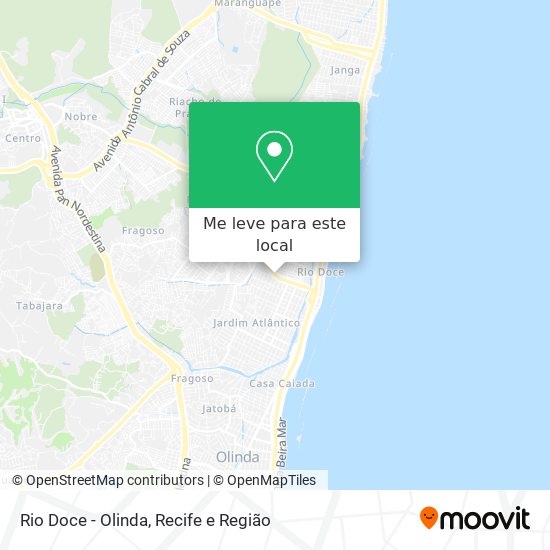 Rio Doce - Olinda mapa