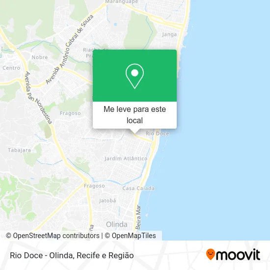 Rio Doce - Olinda mapa