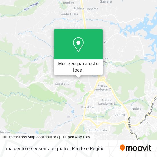 rua cento e sessenta e quatro mapa