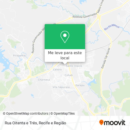 Rua Oitenta e Três mapa
