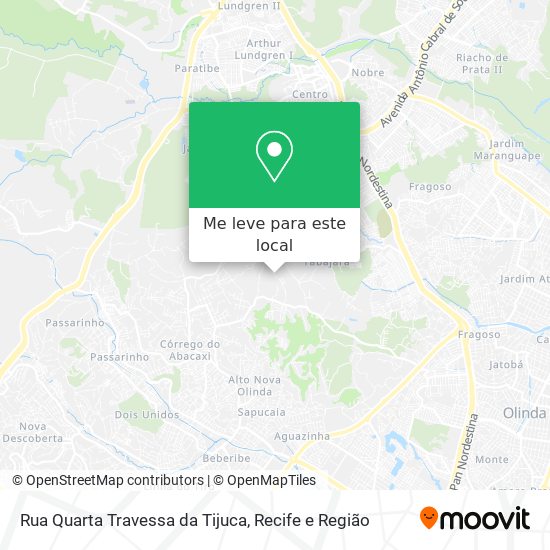 Rua Quarta Travessa da Tijuca mapa