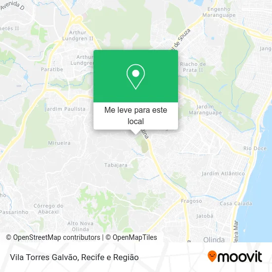 Vila Torres Galvão mapa