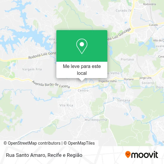 Rua Santo Amaro mapa