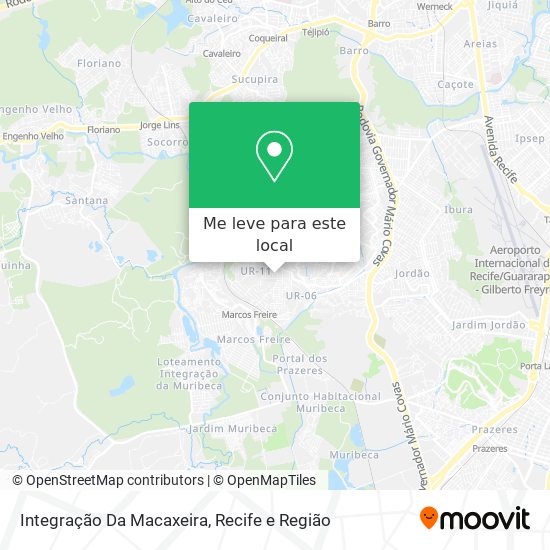 Integração Da Macaxeira mapa
