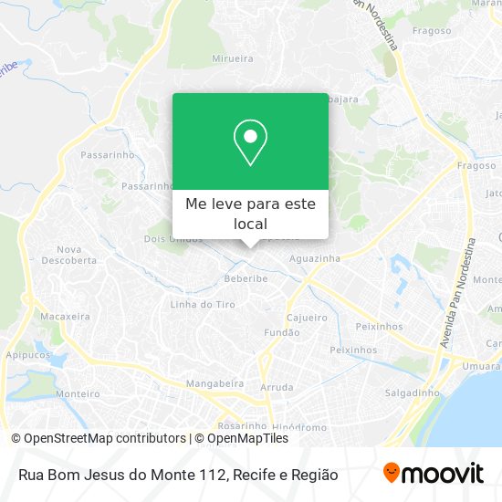 Rua Bom Jesus do Monte 112 mapa