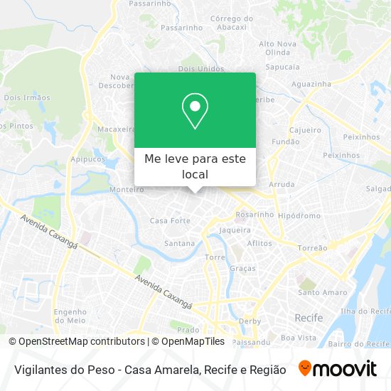 Vigilantes do Peso - Casa Amarela mapa