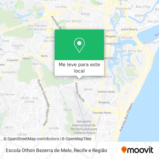 Escola Othon Bezerra de Melo mapa