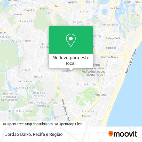Jordão Baixo mapa
