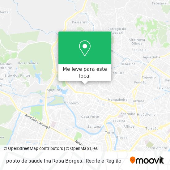 posto de saude Ina Rosa Borges. mapa
