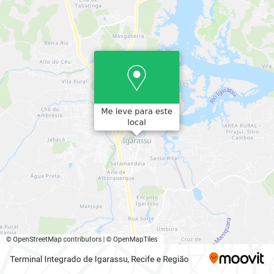 Terminal Integrado de Igarassu mapa