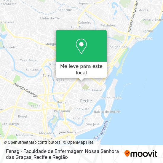 Fensg - Faculdade de Enfermagem Nossa Senhora das Graças mapa