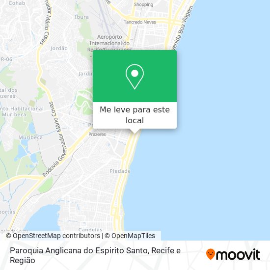 Paroquia Anglicana do Espirito Santo mapa