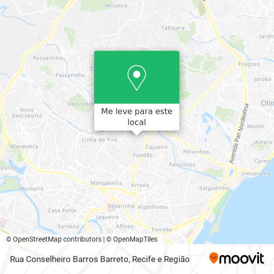 Rua Conselheiro Barros Barreto mapa