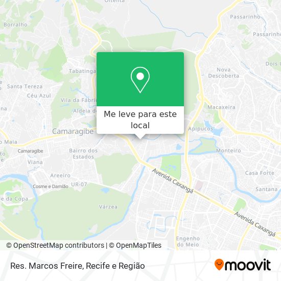 Res. Marcos Freire mapa