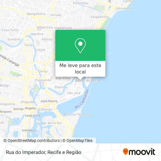Rua do Imperador mapa
